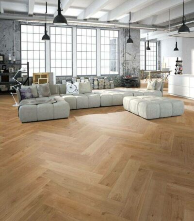 PARQUET MASSIF BATON ROMPU BRUT 14X90X600